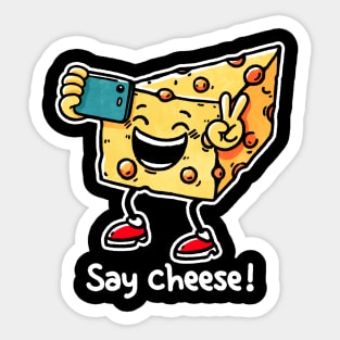 Say Cheese Sticker